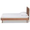 Baxton Studio Kuro Modern and Contemporary Walnut Brown Finished Wood Twin Size Platform Bed 184-11100-11158-Zoro - alternate 2